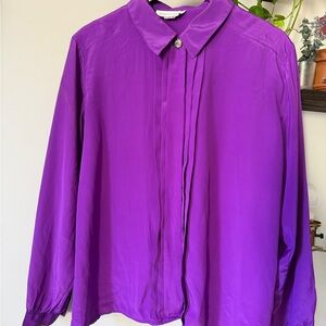 Elegant Purple Women's Blouse